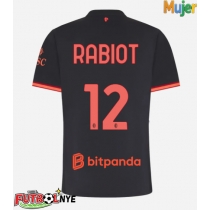 Camiseta AC Milan Adrien Rabiot #12 Tercera Equipación para mujer 2026-27 manga corta